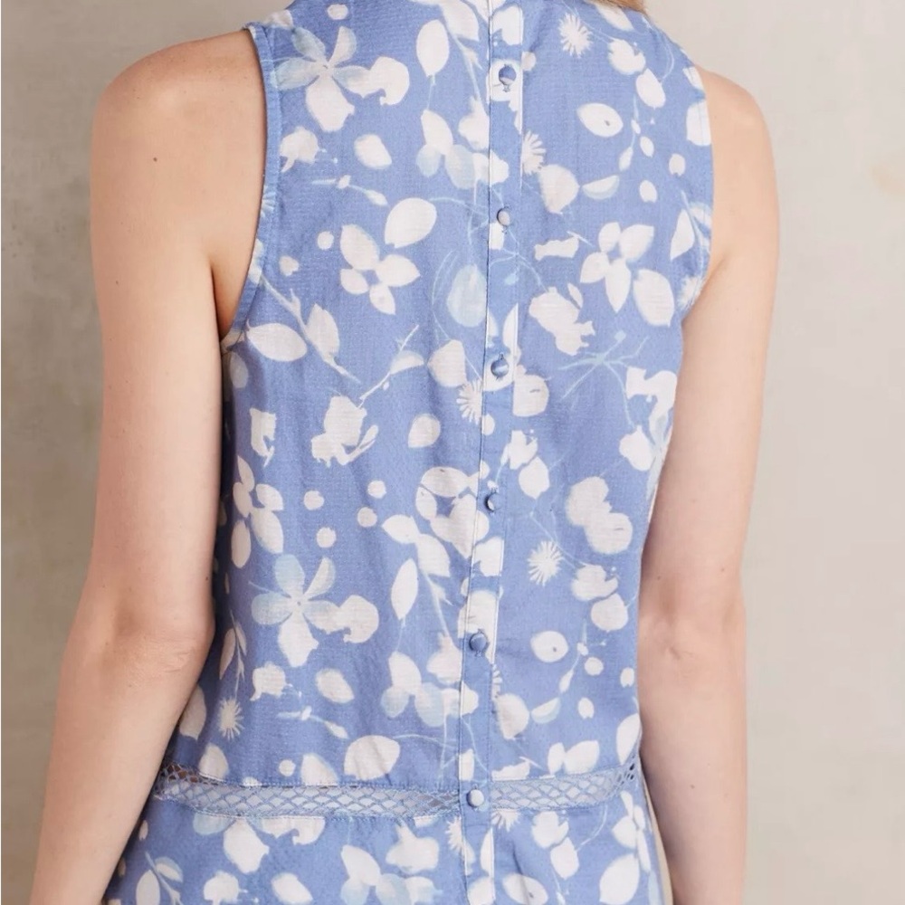 Anthropologie Vanessa & Virginia Floral Top - Size 10 - Picture 2 of 8